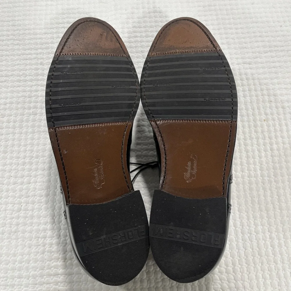 Florsheim Imperial Black Wingtip Oxford Dress Shoes Mens 10 D 92343 USA